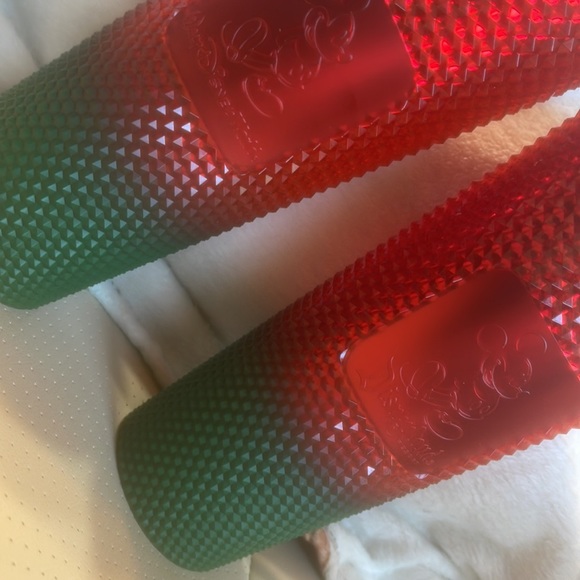 New in box Disney Starbucks Christmas Tumbler Parks Mickey Mouse cup&straw Ombré - Picture 8 of 9